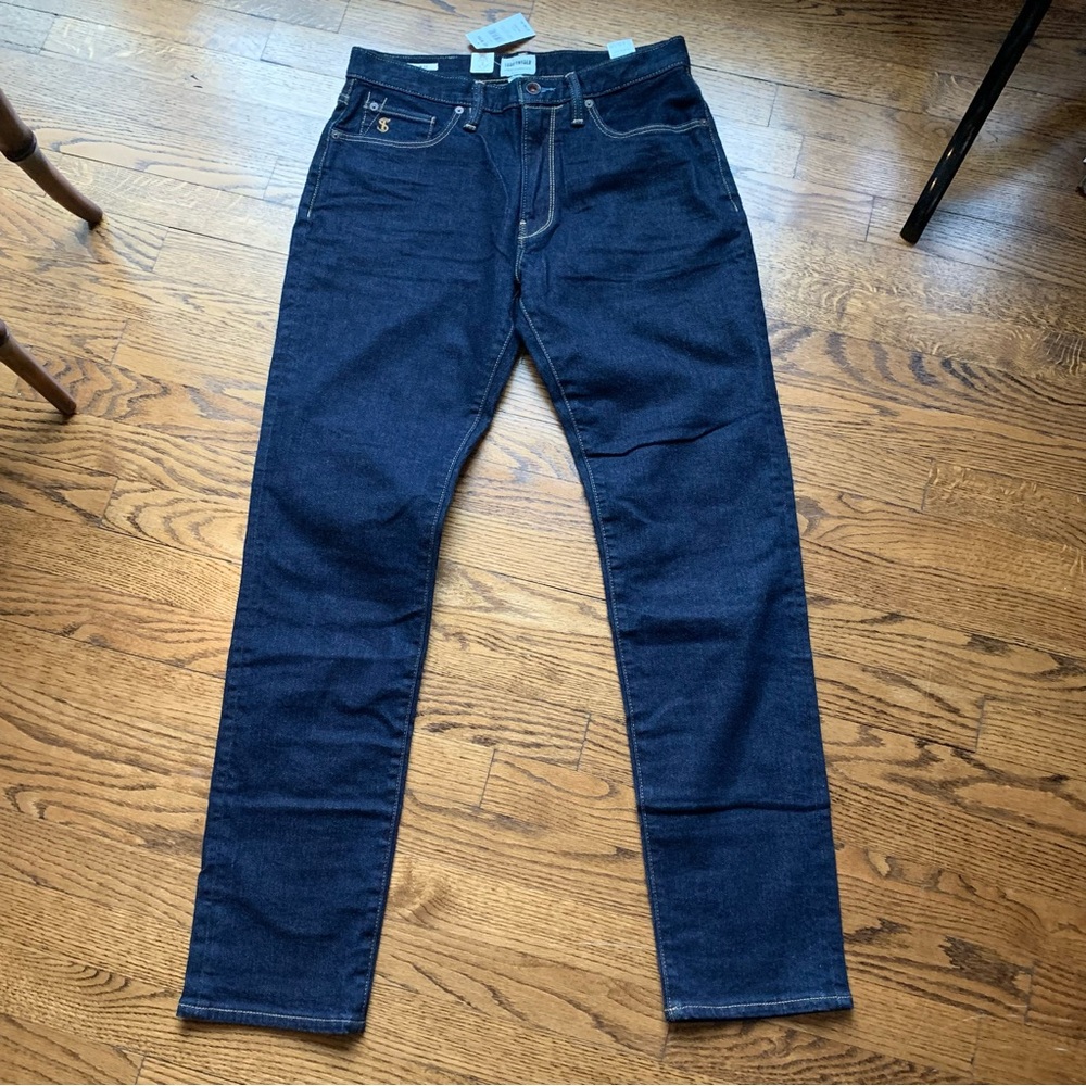 NWT New Todd Snyder Jeans 30x32 Slim Fit Stretch Dark Indigo Wash Denim